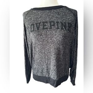 Pink black sweatshirt, size medium